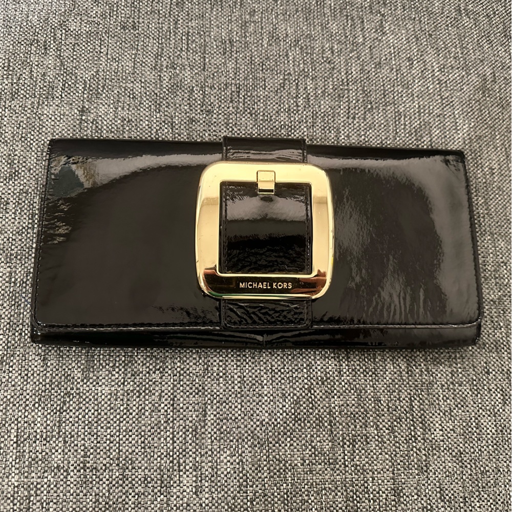 Michael Kors Patent Leather Clutch